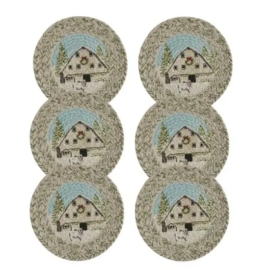 Park Designs Humble Beginnings Braided Trivet Set of 6 image {3}