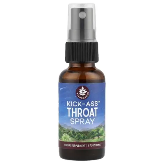 WishGarden Herbs Kick-Ass&trade; Throat Spray, 1 fl oz (30 ml) image {4}