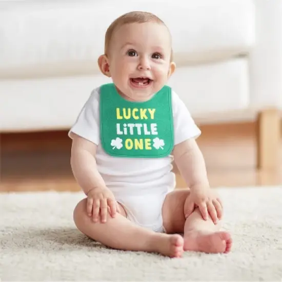 The Peanutshell Holiday Terry Bib Set for Baby Girls and Boys | 10 pack for Feeding, Teething, & Drooling image {4}