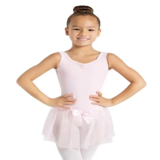Capezio Glitter Glam Tank Pinch Front Dress - Girls image {4}