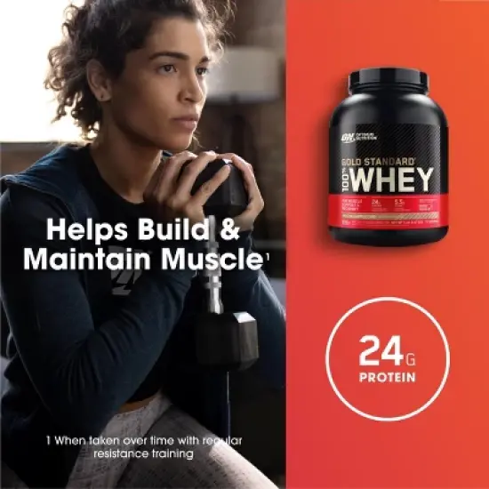 Optimum Nutrition, Gold Standard 100% Whey Protein Powder, Mocha Cappuccino, 5lb image {5}