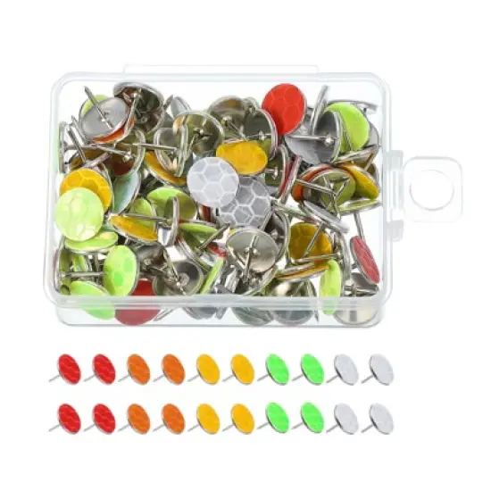 Unique Bargains Hunting Hiking Camping Trail Marking Glow Reflective Tacks image {5}