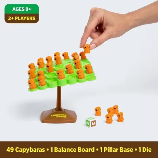 Capybara Crash Toppling Tower by What Do You Meme?: Creative Thinking Classic Board Game, 2+ Players, 5-15 Min Game image {4}