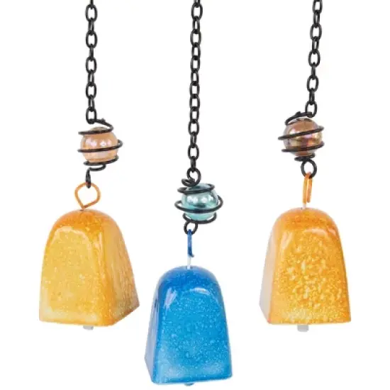 Northlight 10" Green Metal Owl Outdoor Garden Windchime image {4}