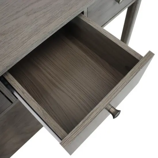 Sunnydaze MDF Indoor Entryway Console Table with 3 Drawers - 30" H - Thunder Gray image {4}