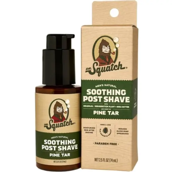 DR. SQUATCH Men's Natural Soothing Post Shave - Pine Tar - 2.5 fl oz image {3}