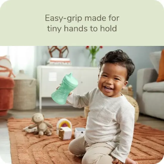 NUK 10 fl oz Fun Grips Hard Spout - Blue/Green - 2pk image {2}