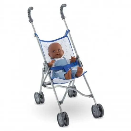 Corolle Umbrella Doll Stroller - Blue - Inspired by Stroller for Real Babies image {1}