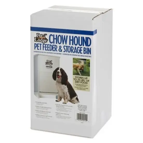 Little Giant CH25 Indoor and Outdoor Dry Food Automatic Heavy Gauge Steel Dog Feeder Chow Hound 25 Pound Capacity (2 Pack) image {4}