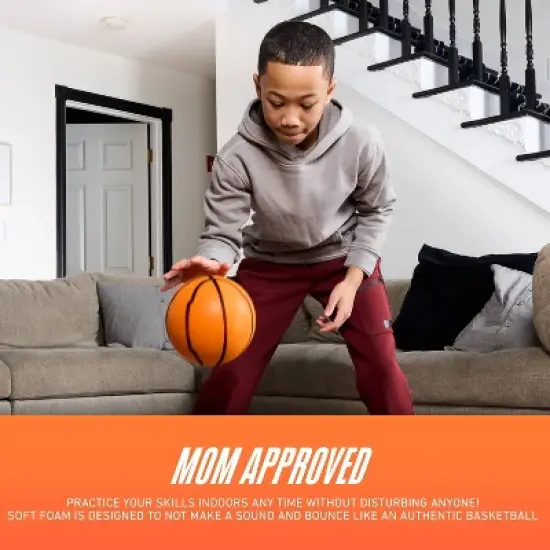 NERF Quiet Court Mini Basketball - Orange image {6}