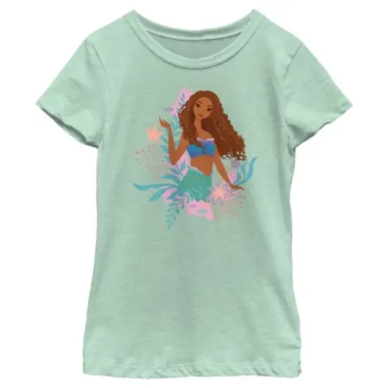 Girl's The Little Mermaid Ariel Wave T-Shirt image {3}