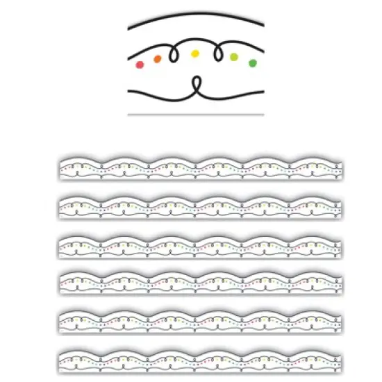 Teacher Created Resources&reg; Squiggles and Colorful Dots Die-Cut Border Trim, 35 Feet Per Pack, 6 Packs image {2}