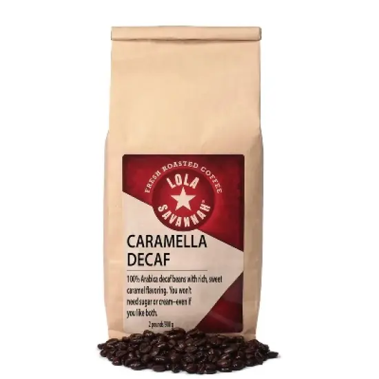 Lola Savannah Caramella Whole Bean Decaf Coffee - 32oz image {9}