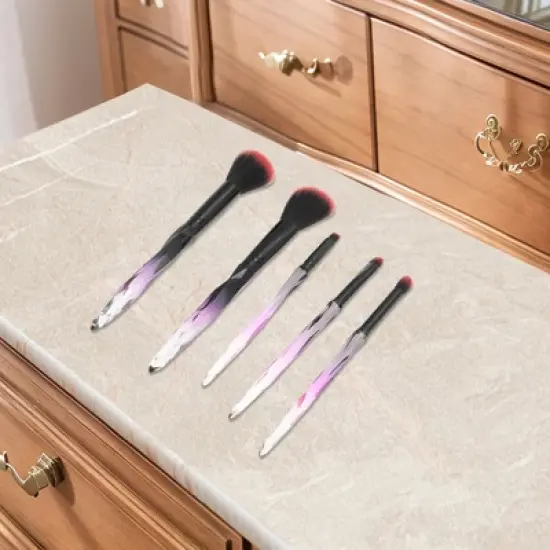 Unique Bargains Crystal Makeup Brush Set 5 Pcs image {4}
