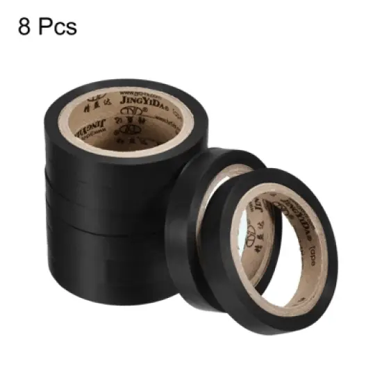 Unique Bargains PVC Sticky Seal Tennis Badminton Racket Grip Finishing Tapes 8 Pcs image {2}