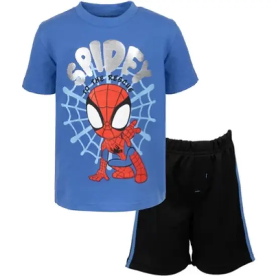 Marvel Spidey and His Amazing Friends Miles Morales T-Shirt and Mesh Shorts Outfit Set Toddler to Little Kid image {7}