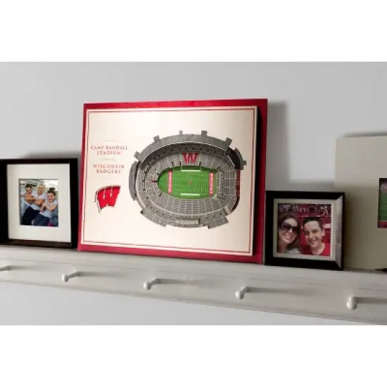NCAA Wisconsin Badgers 5-Layer StadiumViews 3D Wall Art image {3}