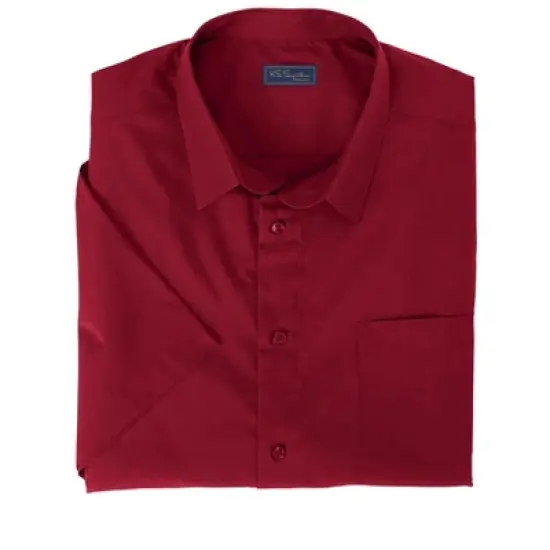 KS Signature by KingSize Men's Big & Tall  Wrinkle Free Short-Sleeve Dress Shirt image {5}