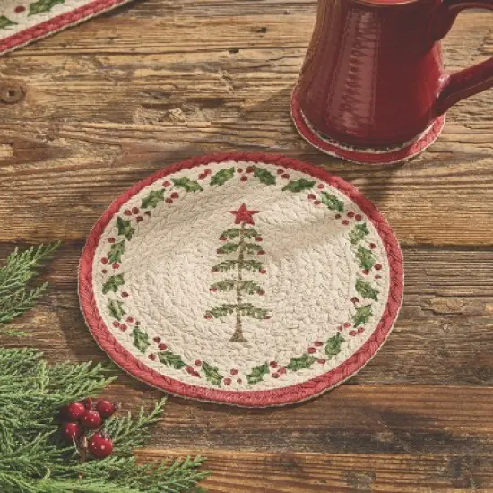 Park Designs Feather Tree Braided Trivet 8" Dia image {4}