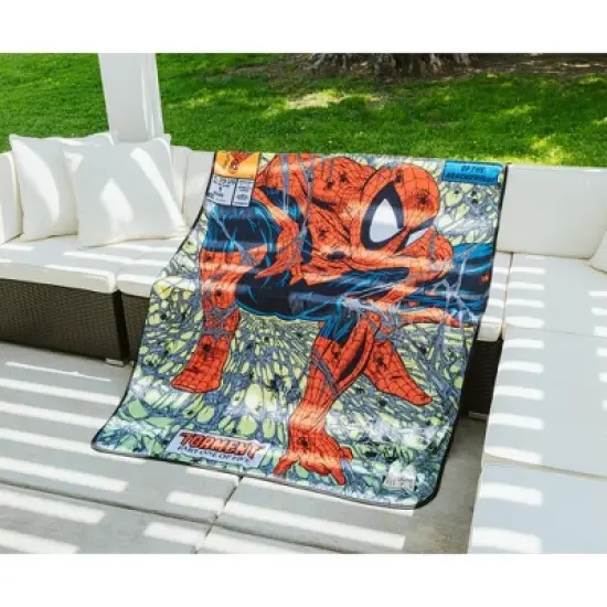 Surreal Entertainment Marvel Comics Spider-Man Comic Book Cover Fleece Throw Blanket | 45 x 60 Inches image {7}