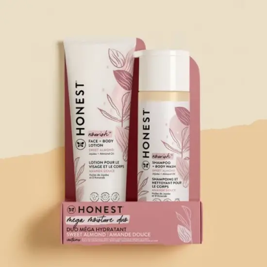 The Honest Company Nourish Shampoo + Body Wash and Lotion Duo - Sweet Almond - 18.5 fl oz image {3}