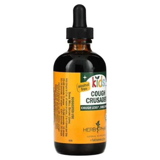 Herb Pharm Kids, Cough Crusader, Alcohol Free, 4 fl oz (120 ml) image {3}
