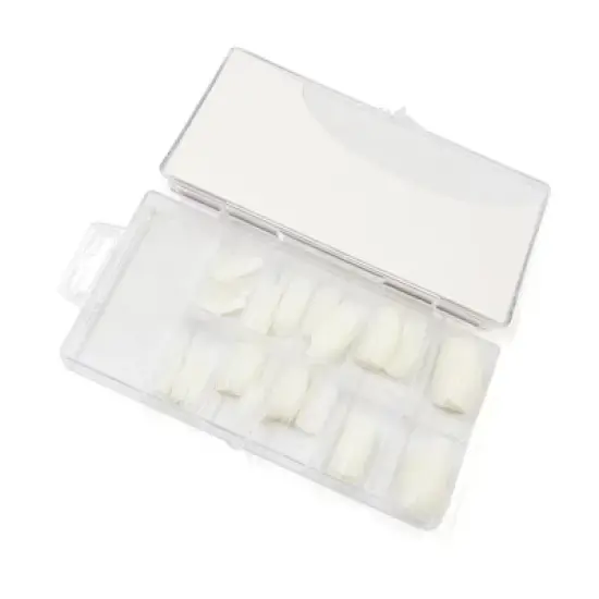 Unique Bargains Plastic Full Cover False Nail Beauty Art Tips Decor Nails Extension 100 Pcs image {2}