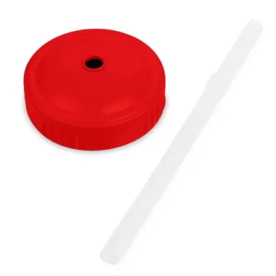 Re-Play 10 fl oz Straw Cup with Silicone Straw - Red image {1}