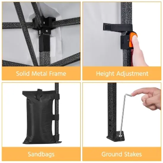 Yaheetech 10&times;10 FT Pop-up Canopy Tent Party Tent image {4}