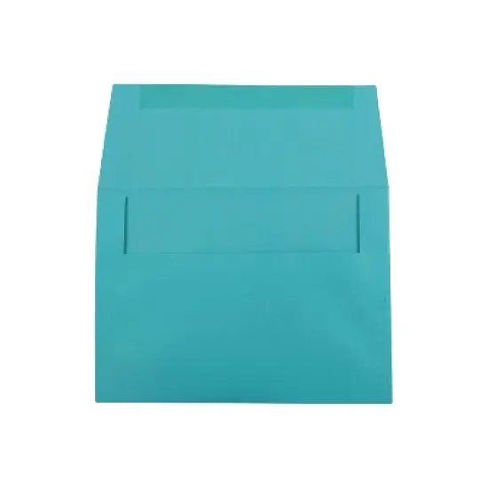 JAM Paper A7 Colored Invitation Envelopes 5.25 x 7.25 Sea Blue Recycled 27785 image {1}