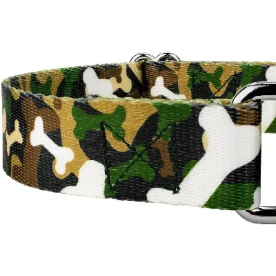 Country Brook Petz Woodland Bone Camo Martingale Dog Collar image {3}
