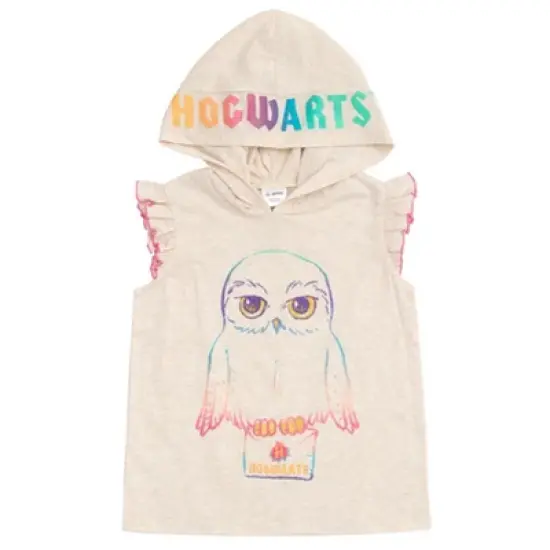 Harry Potter Hedwig Owl Girls Tank Top Dolphin and French Terry Shorts Little Kid to Big Kid  image {1}