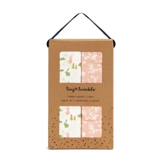 Tiny Twinkle Kaffle Swaddle Blanket 2-Pack, Soft and Silky Baby Blanket for Newborns (47" x 47") image {1}