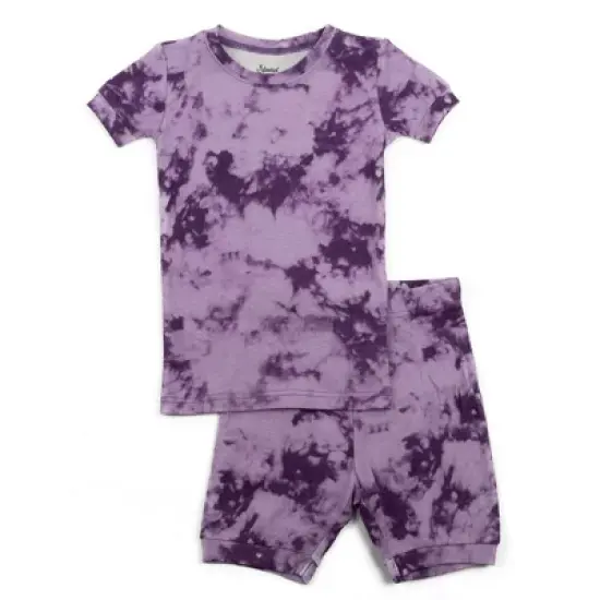 Leveret Kids Two Piece Cotton Tie Dye Short Pajamas image {10}