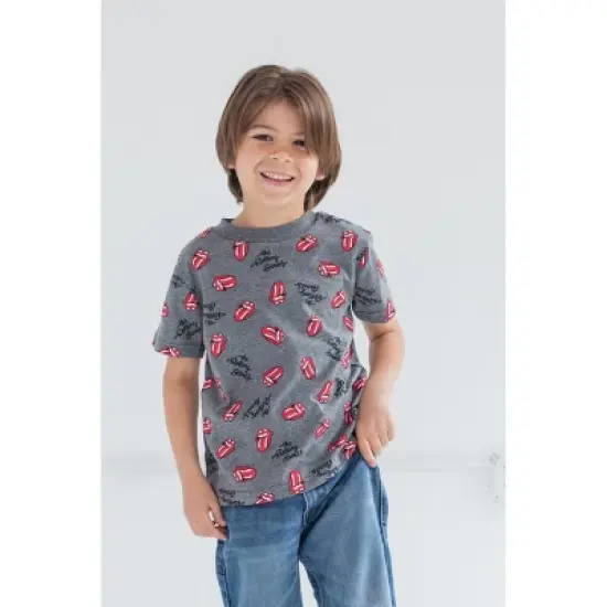 Rolling Stones 3 Pack Raglan Graphic T-Shirts White/Gray/Red image {6}