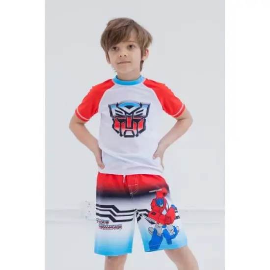 Transformers Optimus Prime Swim Trunks Bathing Suit Toddler image {1}