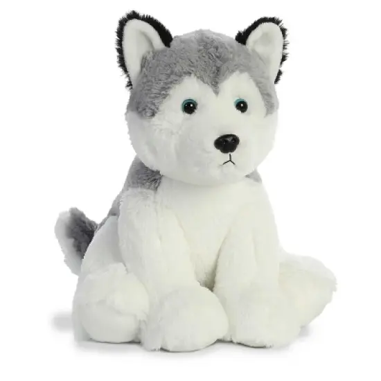 Aurora Medium Husky Cuddly Stuffed Animal Gray 11.5" image {1}