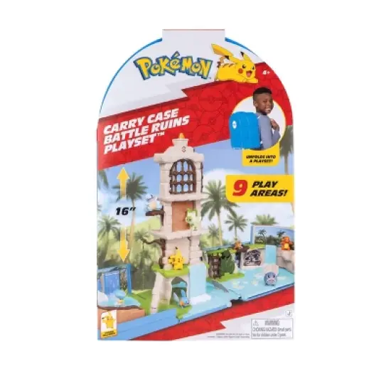 Pokemon Carry Case Jungle Ruins Playset Action Figure: Includes 2-Piece Plastic Set image {1}