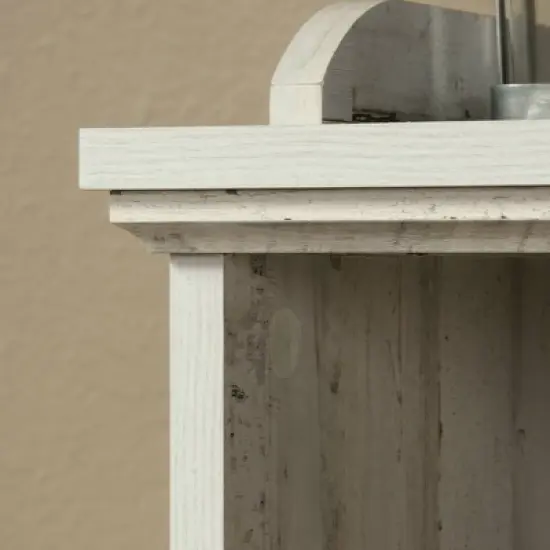 47" Barrister Lane Bookshelf White Plank - Sauder image {3}