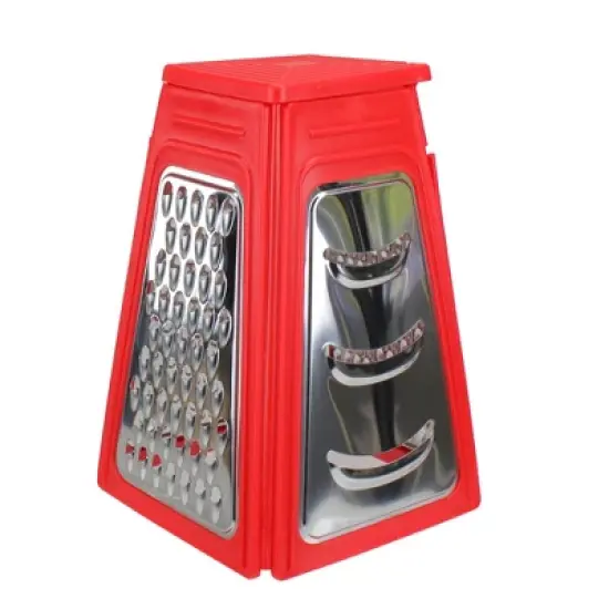 Northlight 8.25" Red Collapsible Box Kitchen Grater image {5}