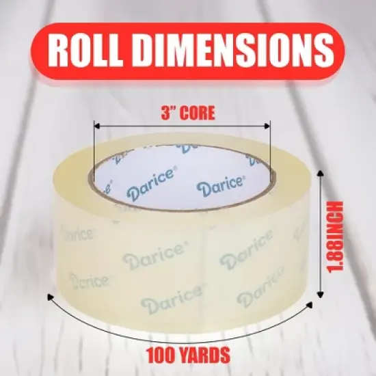 Darice Packaging Tape with Dispenser - 2 Pack Heavy Duty image {3}