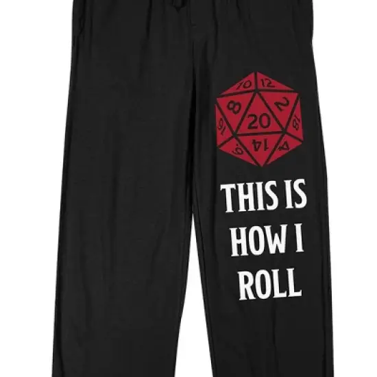Dungeons & Dragons "This Is How I Roll" Men's 2-Piece Short Sleeve Sleepwear Set image {4}
