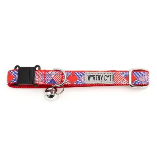 The Worthy Dog Americana Breakaway Adjustable Cat Collar image {2}