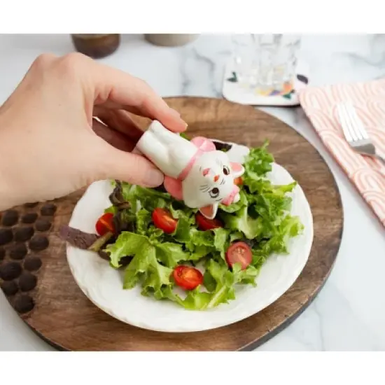 Silver Buffalo Disney The Aristocats Marie With Pillow Ceramic Salt and Pepper Shaker Set image {8}