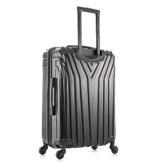 InUSA Vasty Lightweight Hardside Medium Checked Spinner Suitcase image {3}