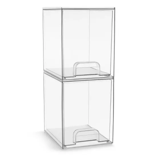 Sorbus Clear Acrylic Drawer Organizers - Makeup Case Pull-Out Drawers image {6}