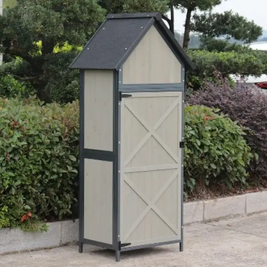 Sheds Outdoor Storage,Garden Shed with Metal Frame Structure and Adjustable Shelves,Large Capacity Storage Tool Cabinet Box for Backyard Garden Patio image {5}