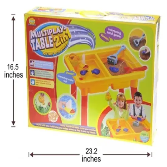 Ready! Set! Play! Link 23"Sandbox Castle 2-In-1 Sand And Water Table Beach Play Set For Kids image {5}