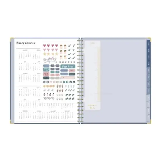 Ivory Paper Co 2024 Planner 11"x8.5" Weekly/Monthly Wirebound Navy image {7}
