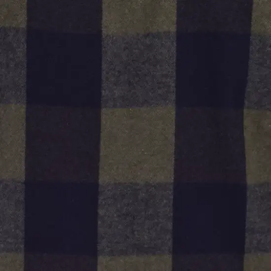 Burnside Men's Modern Fit Army Green Flannel Shirt image {2}